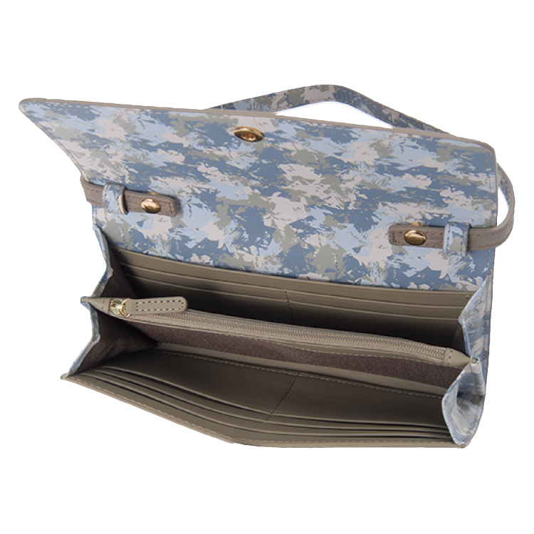 【クロコダイル】 センターベース お財布ショルダー トープ トープ