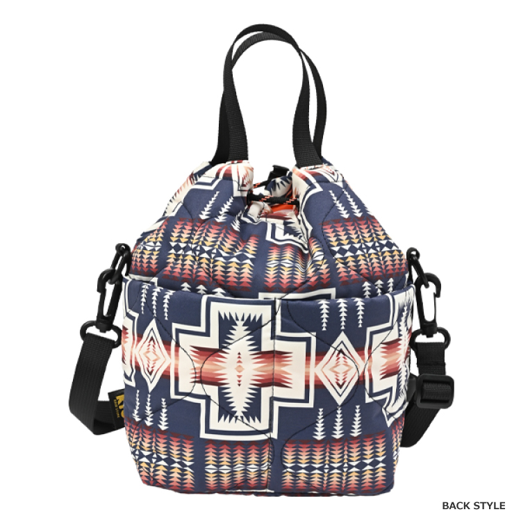 【KiU×ペンドルトン】パデッドポケッタフルミニバッグ ハーディング ネイビー ミニバッグ