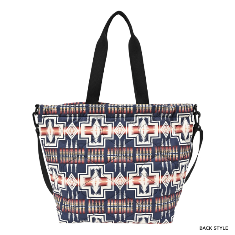 【KiU×ペンドルトン】パデッドドロストトートバッグ ハーディング ネイビー ドロストトートバッグ