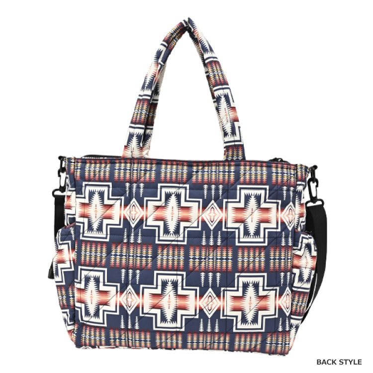 【KiU×ペンドルトン】スクエアパデッドマルチパーパストートバッグ ハーディング ネイビー マルチパーパストートバッグ