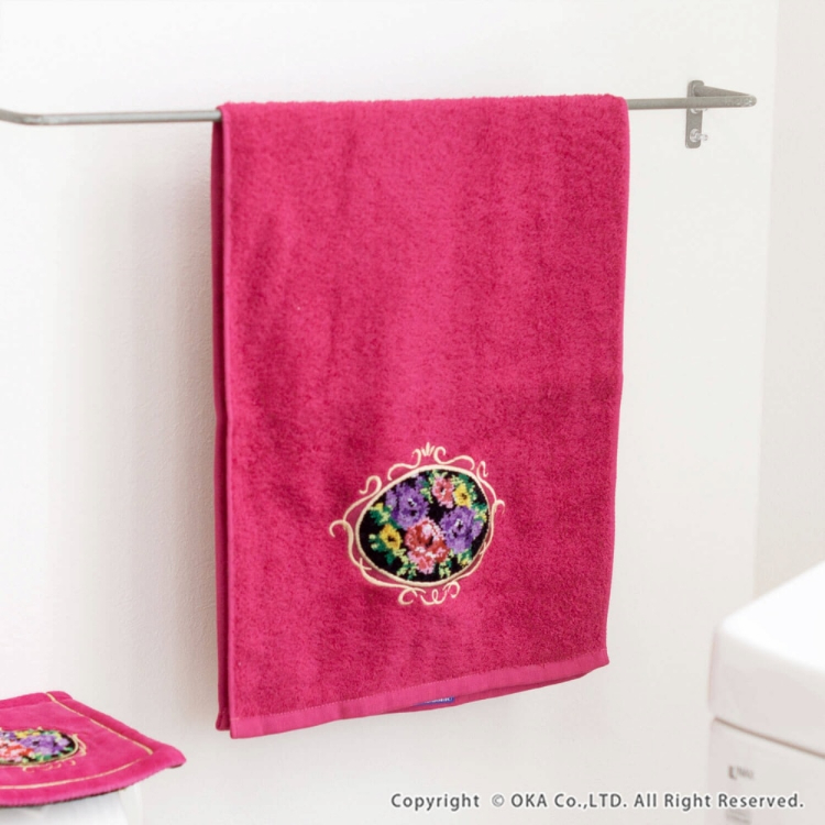 シェニールロゼ フェイスタオル ピンク ピンク フェイスタオル