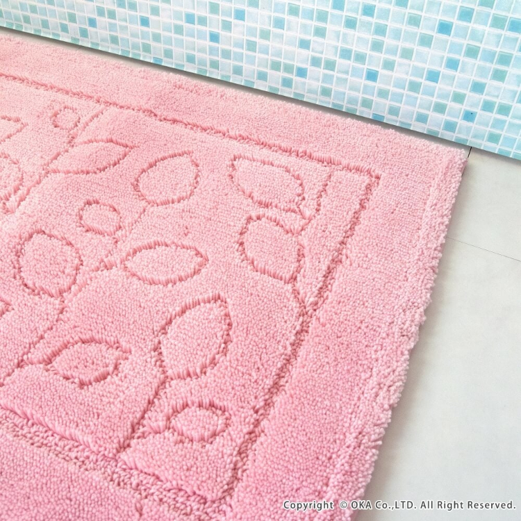 乾度良好ファイン バスマット 約35cm×50cm ピンク ピンク 35cm×50cm