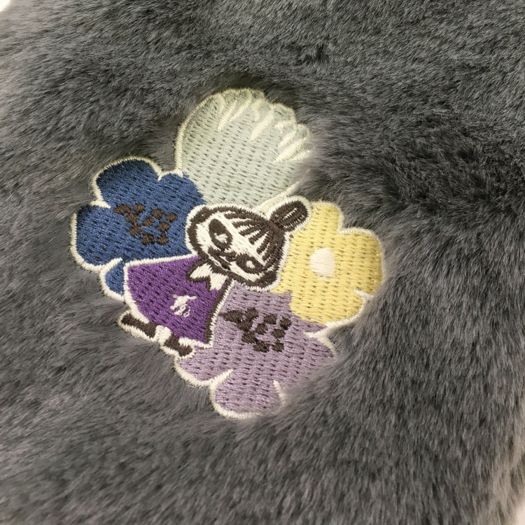 ムーミン エコファー ティペット チャコール 12/チャコール