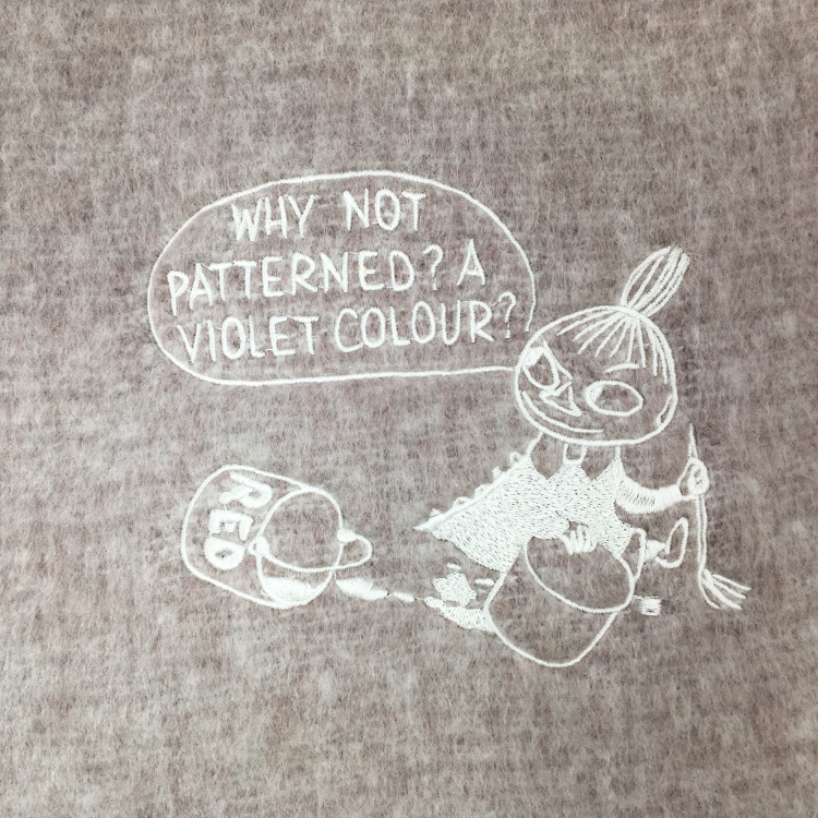 ムーミン ふわもこマフラー 太フリンジ モカ 24/モカ