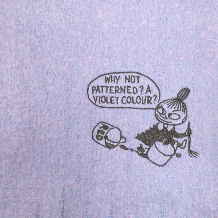 ムーミン ふわもこマフラー 太フリンジ ラベンダー 54/ラベンダー