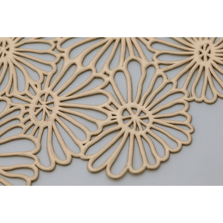 プレイスマット ももとせ ランチョンマット フラワーゴールド フラワーゴールド