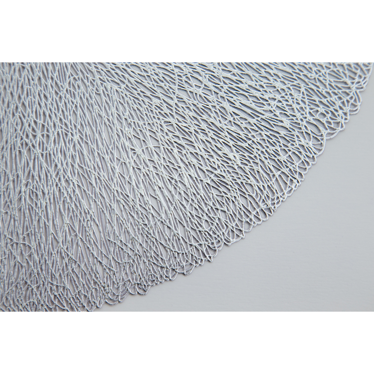 プレイスマット ももとせ ラウンド シルバー シルバー