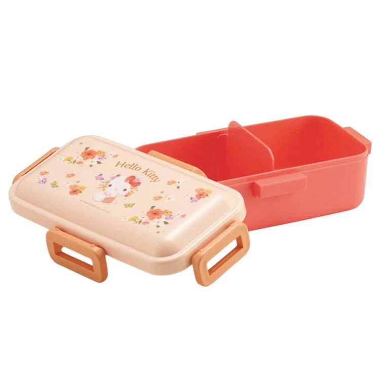 ハローキティ ふわっと弁当箱 パステル水彩花柄