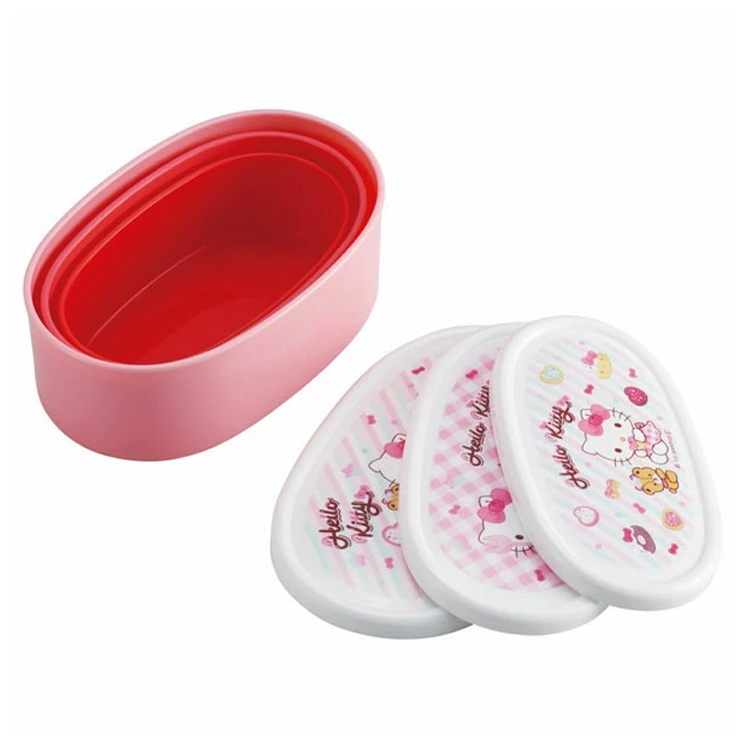 ハローキティ シール容器3Pセット ファンシー