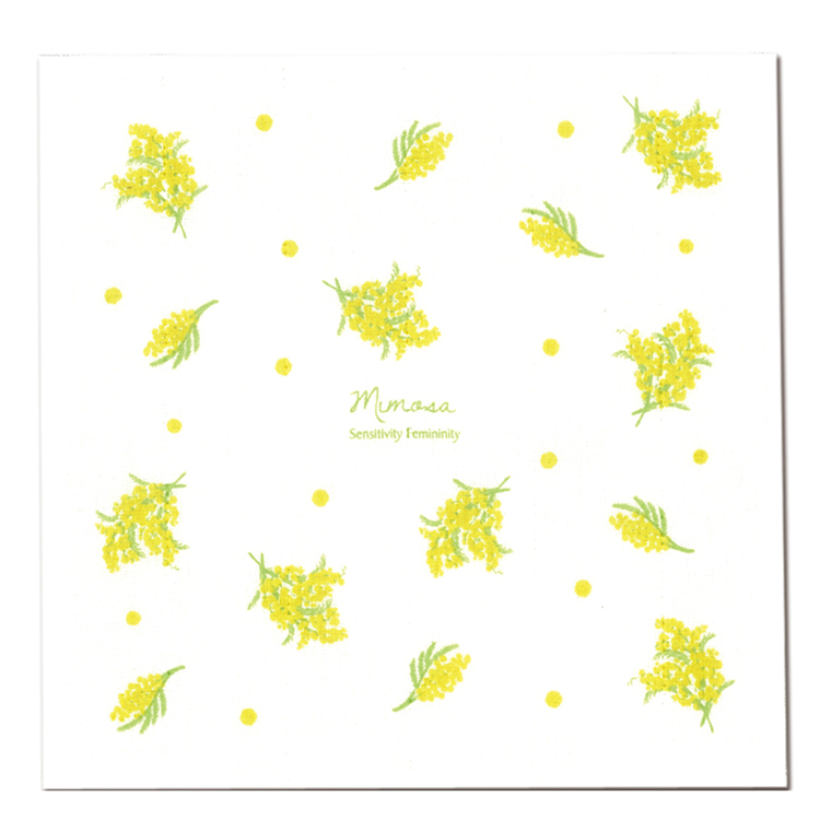 かや生地7重ふきん花言葉 ミモザA ミモザA