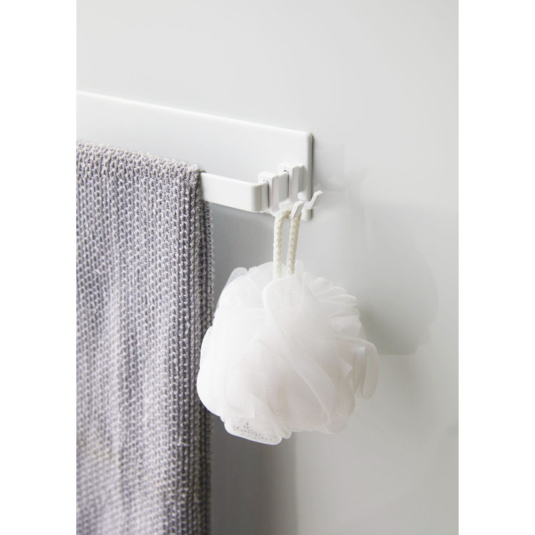 山崎実業 MIST マグネットバスルームタオルハンガー ホワイト