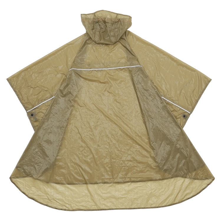【KiU】ライトウェイト コンパクトポンチョ ベージュ ベージュ