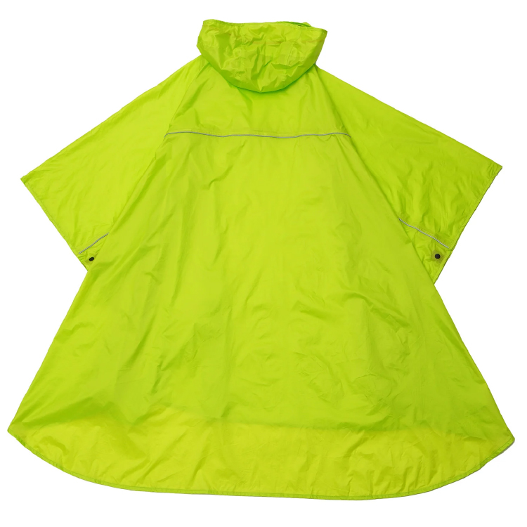 【KiU】ライトウェイト コンパクトポンチョ ネオンイエロー ネオンイエロー