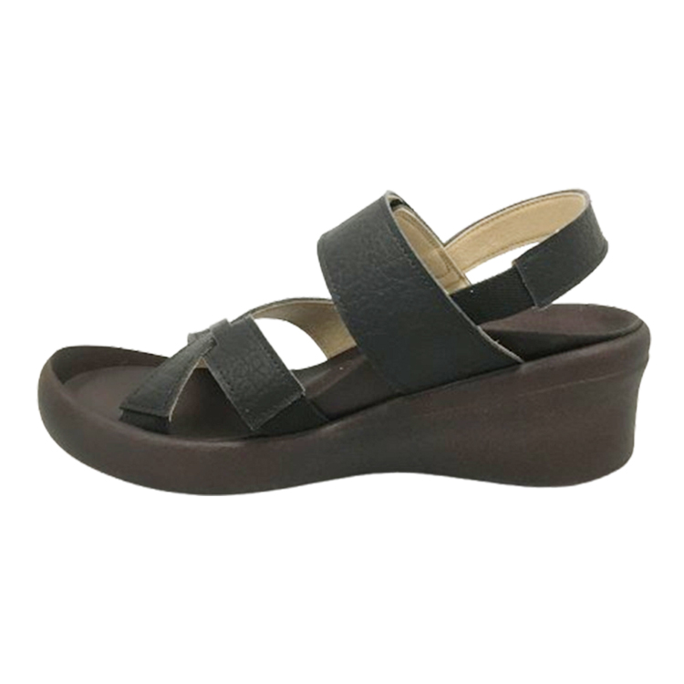 【Re:getA】リゲッタ クロスベルトウェッジサンダル ブラック S (22-22.5cm) ブラック S(22-22.5cm)