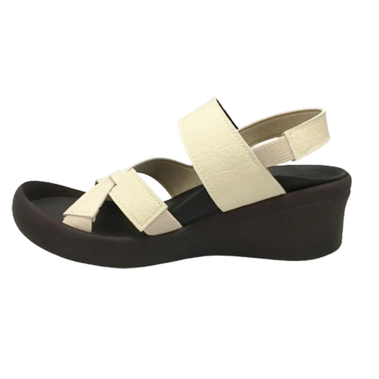 【Re:getA】リゲッタ クロスベルトウェッジサンダル アイボリー M (23-23.5cm) アイボリー M(23-23.5cm)