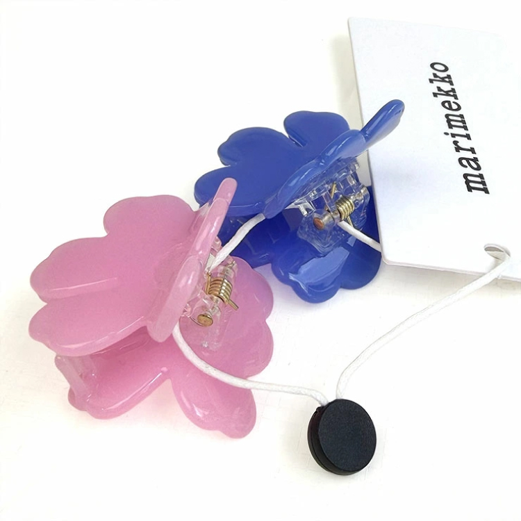 【marimekko】マリメッコ ヘアークリップ Nano Unikko Hair Clip ピンク×ブルー ピンク×ブルー
