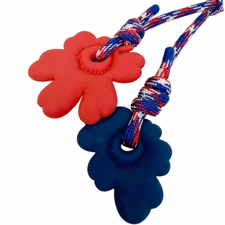 【marimekko】マリメッコ Riimi Unikko キーチェーン レッド×ブルー レッド×ブルー