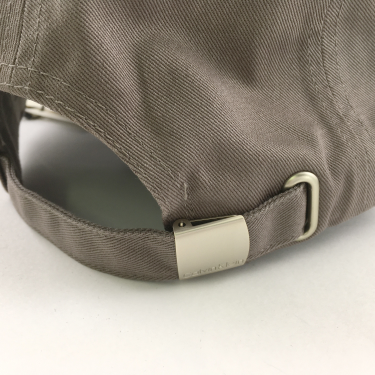 【Calvin Klein/カルバンクライン】MONOGRAM LOGO EMBROIDERY CAP gray gray