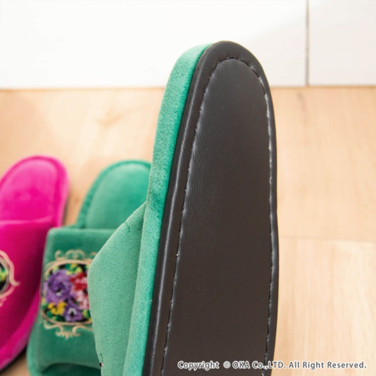 シェニールロゼ スリッパ ベージュ ベージュ スリッパ