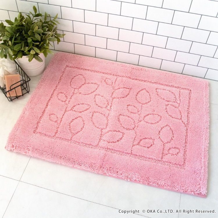 乾度良好ファイン バスマット 約35cm×50cm ピンク ピンク 35cm×50cm