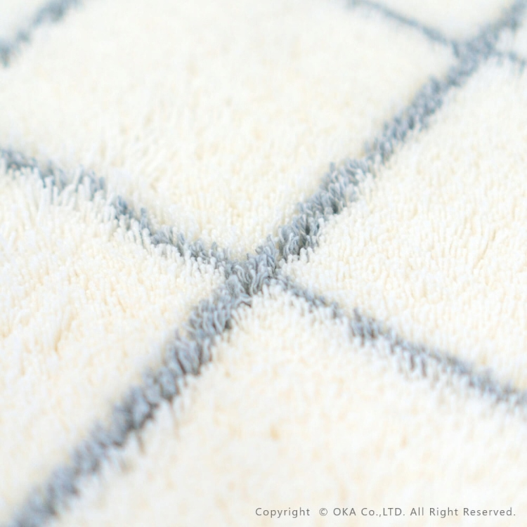 乾度良好 モディッシュ バスマット 約45cm×60cm ホワイト ホワイト