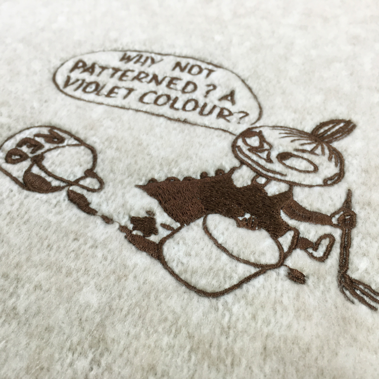 ムーミン ふわもこマフラー 太フリンジ アイボリー 17/アイボリー