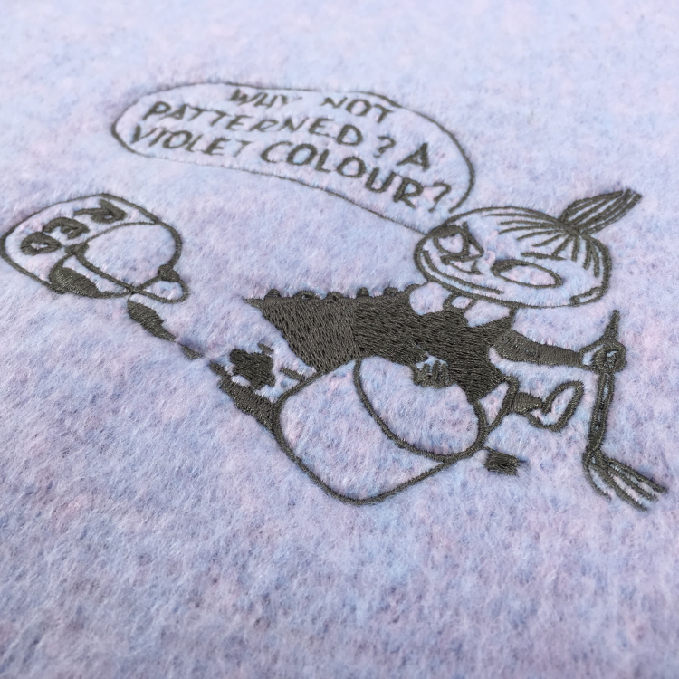 ムーミン ふわもこマフラー 太フリンジ ラベンダー 54/ラベンダー