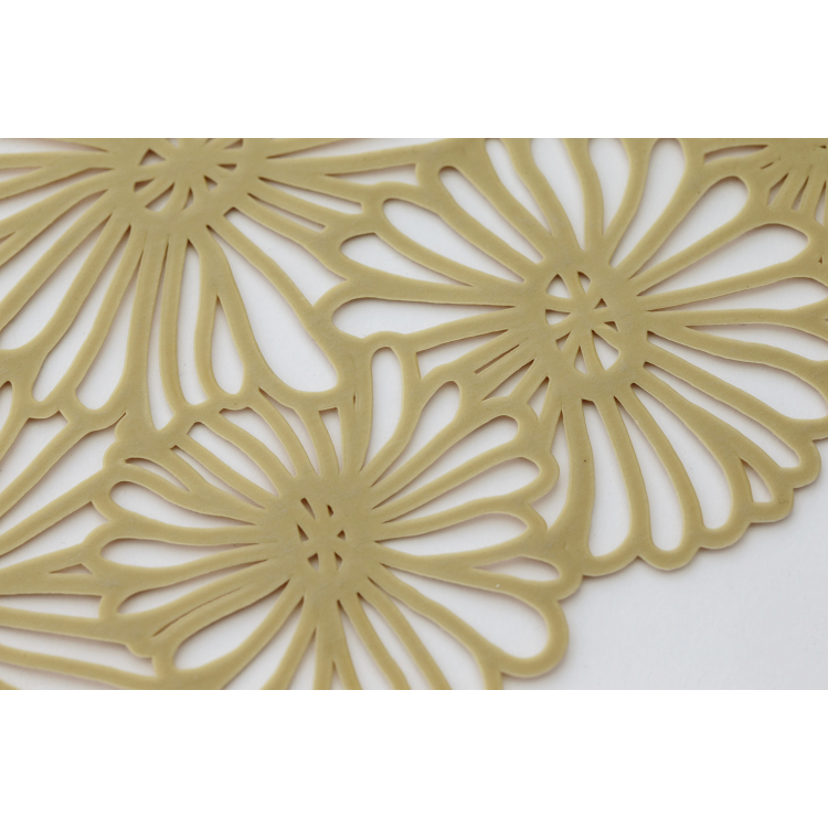 プレイスマット ももとせ ランチョンマット フラワーゴールド フラワーゴールド