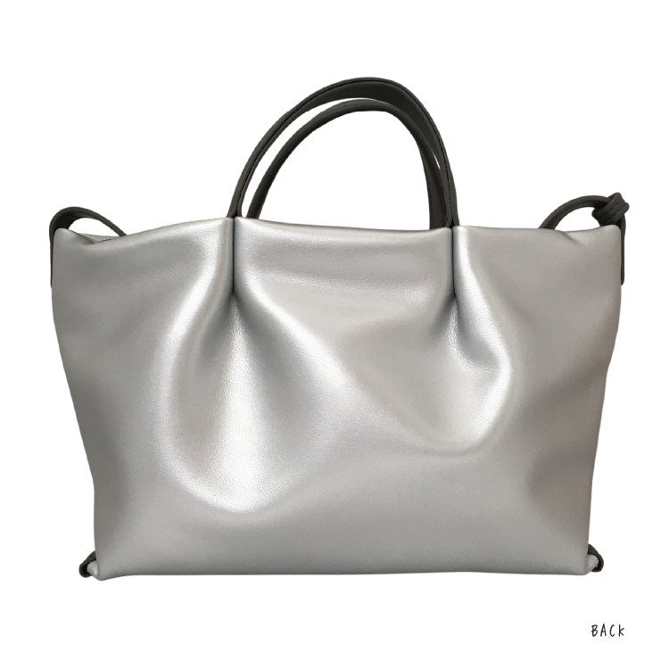 【Legato Largo】肩楽 合皮 ミニショルダー シルバー シルバー ミニショルダー