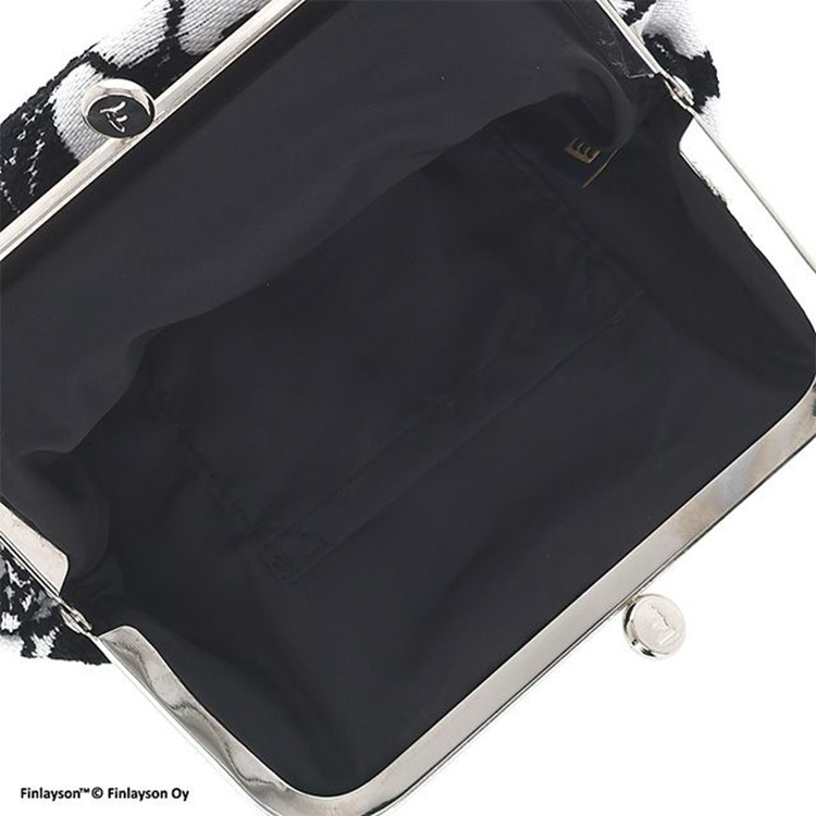 【フィンレイソン】口金ポーチ アンヌッカ/ブラック アンヌッカ/ブラック 口金ポーチ