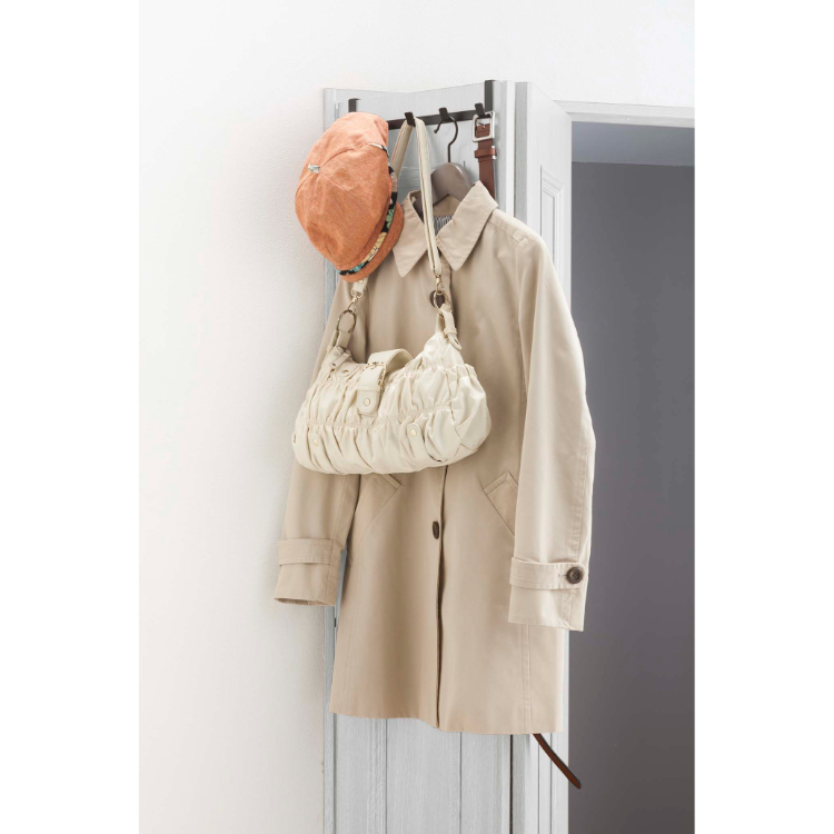 山崎実業 smart ドアハンガー ワイド ブラック ブラック