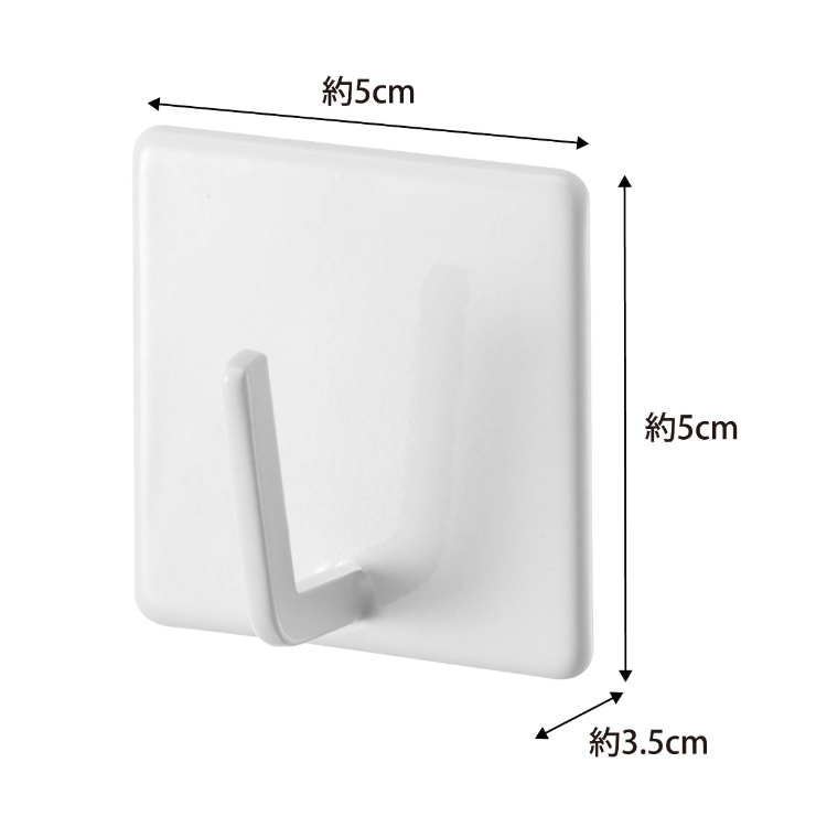 山崎実業 MIST マグネットバスルームフック 2個組 ホワイト