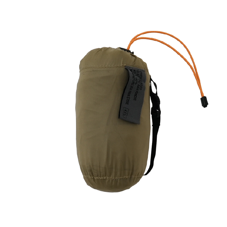 【KiU】ライトウェイト コンパクトポンチョ ベージュ ベージュ