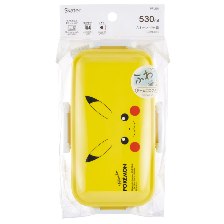 ポケットモンスター ふわっと弁当箱1段 ピカチュウフェイス25 ピカチュウフェイス25