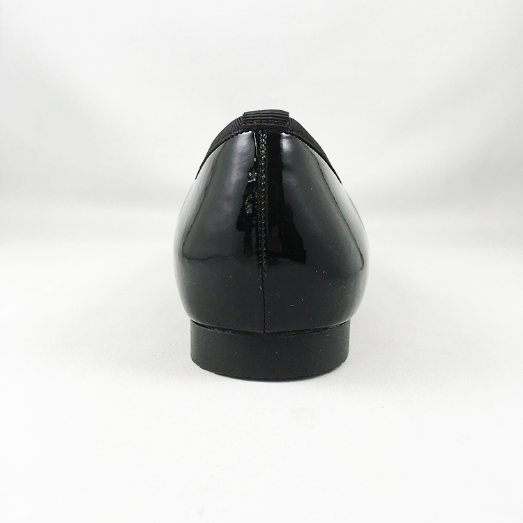 【amitie】アミティエ 晴雨兼用リボン付きラウンドトゥバレエシューズ BLKE 22.5cm BLK/E 22.5cm