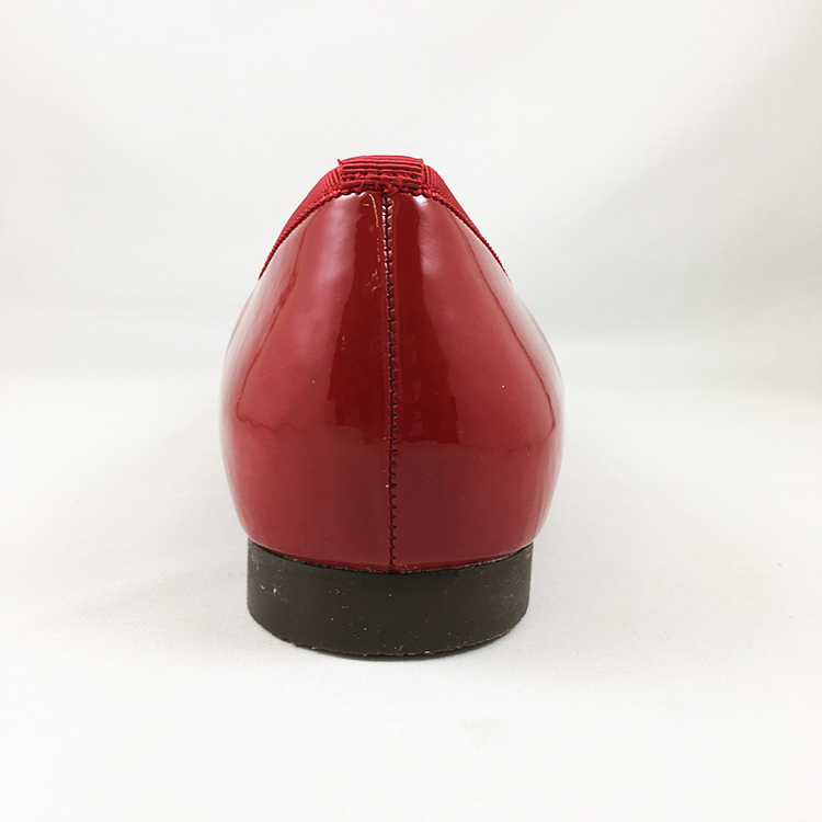【amitie】アミティエ 晴雨兼用リボン付きラウンドトゥバレエシューズ RDE 22.5cm RD/E 22.5cm