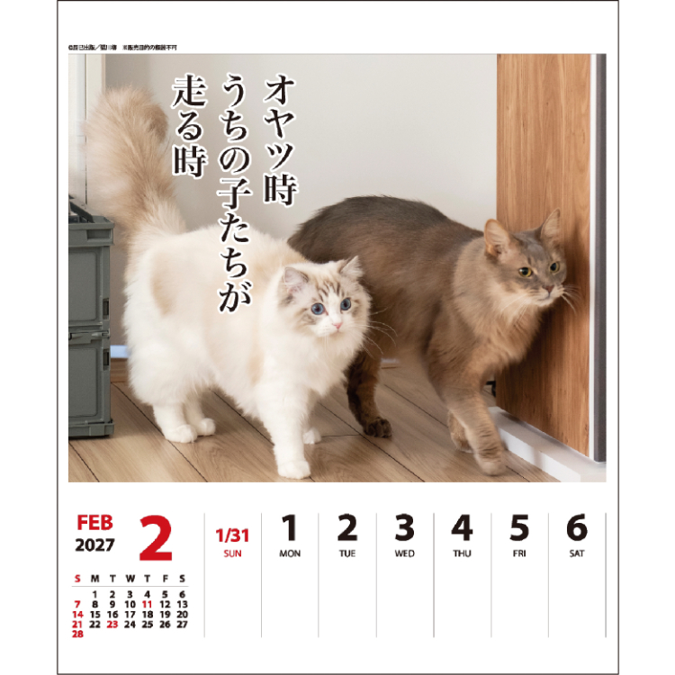 【2027年カレンダー・手帳】猫川柳 卓上カレンダー (週めくり) 猫川柳 卓上 (週めくり)