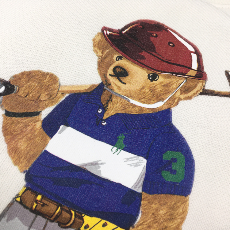 【POLO RALPH LAUREN/ポロラルフローレン】ポロベアー裏起毛クルースウェット ホワイト ボーイズXL ホワイト ボーイズXL