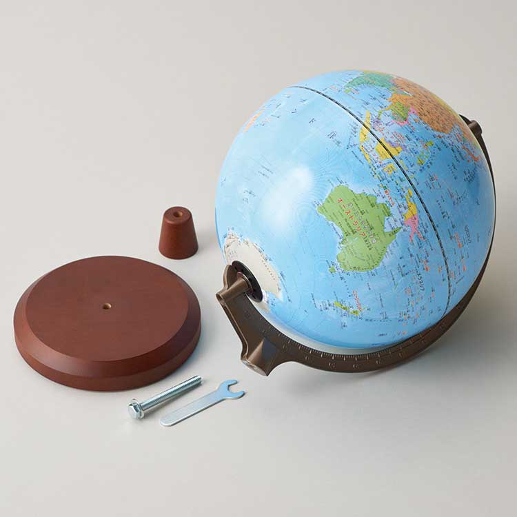 行政タイプ地球儀 (25cm 組立式): ビジター表示商品｜ファンビ寺内