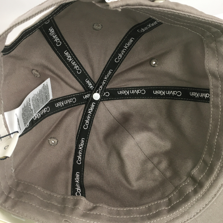 【Calvin Klein/カルバンクライン】MONOGRAM LOGO EMBROIDERY CAP gray gray