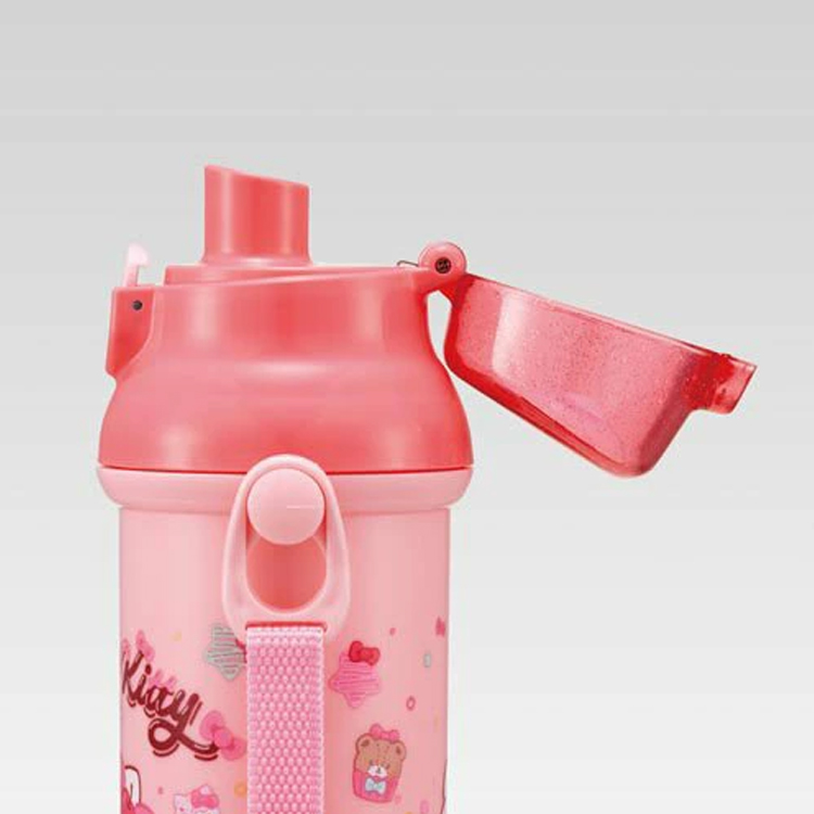 ハローキティ プラ直飲みボトル 480ml ハローキティ ファンシー柄