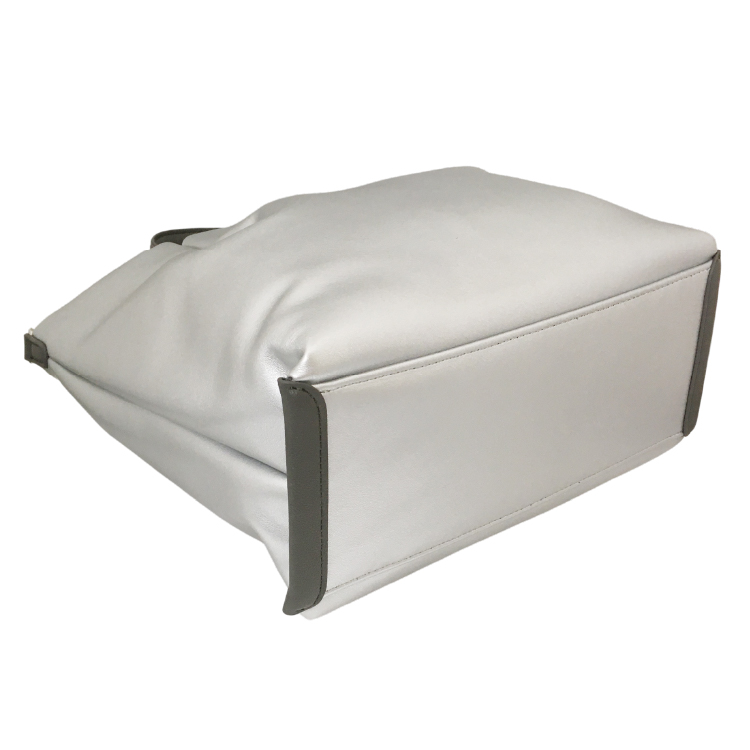 【Legato Largo】肩楽 合皮 2WAY ショルダーバッグ シルバー シルバー 2WAY ショルダーバッグ