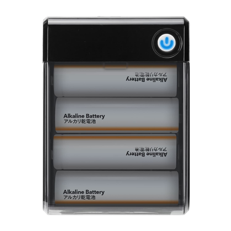 USBポート搭載 乾電池式充電器 1A出力 ブラック