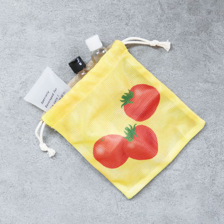 旅するお弁当 エビフライ&トマト巾着セット(巾着・ポーチ3点セット) エビフライ&トマト巾着セット