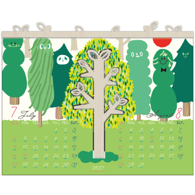 【2027年カレンダー・手帳】Treeストーリー 壁掛けカレンダー