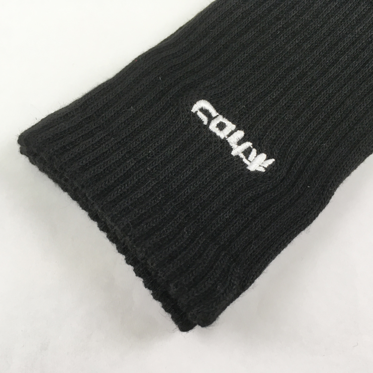 【履くホカロン】靴下 ロゴ刺繍底パイル クルー丈 3足組 23-25cm クルー丈 3足組 23-25cm
