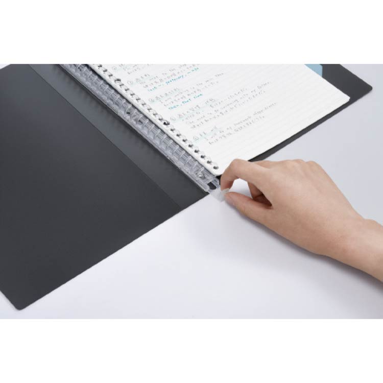 コクヨ] キャンパスインデックスで開けやすいバインダー 黒(黒