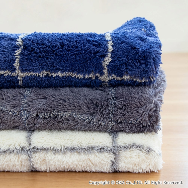 乾度良好 モディッシュ バスマット 約45cm×60cm グレー グレー