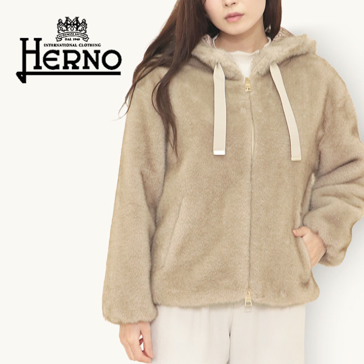 HERNO】ヘルノ メランジオルタナティブミンクファー ボンバー