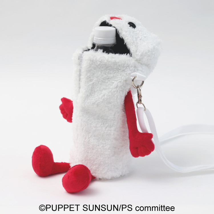 パペットスンスン もふもふペットボトルホルダー ノンノン(4月下旬入荷予定) ノンノン